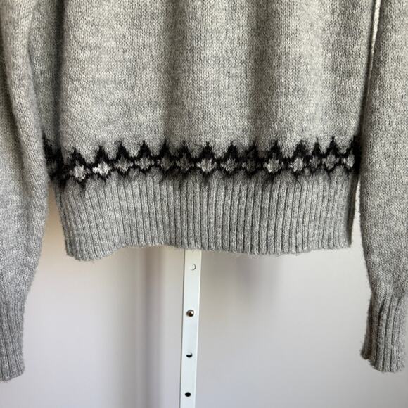 Free Assembly sz XS Gray Knit Sweater Cardigan - Picture 2 of 8